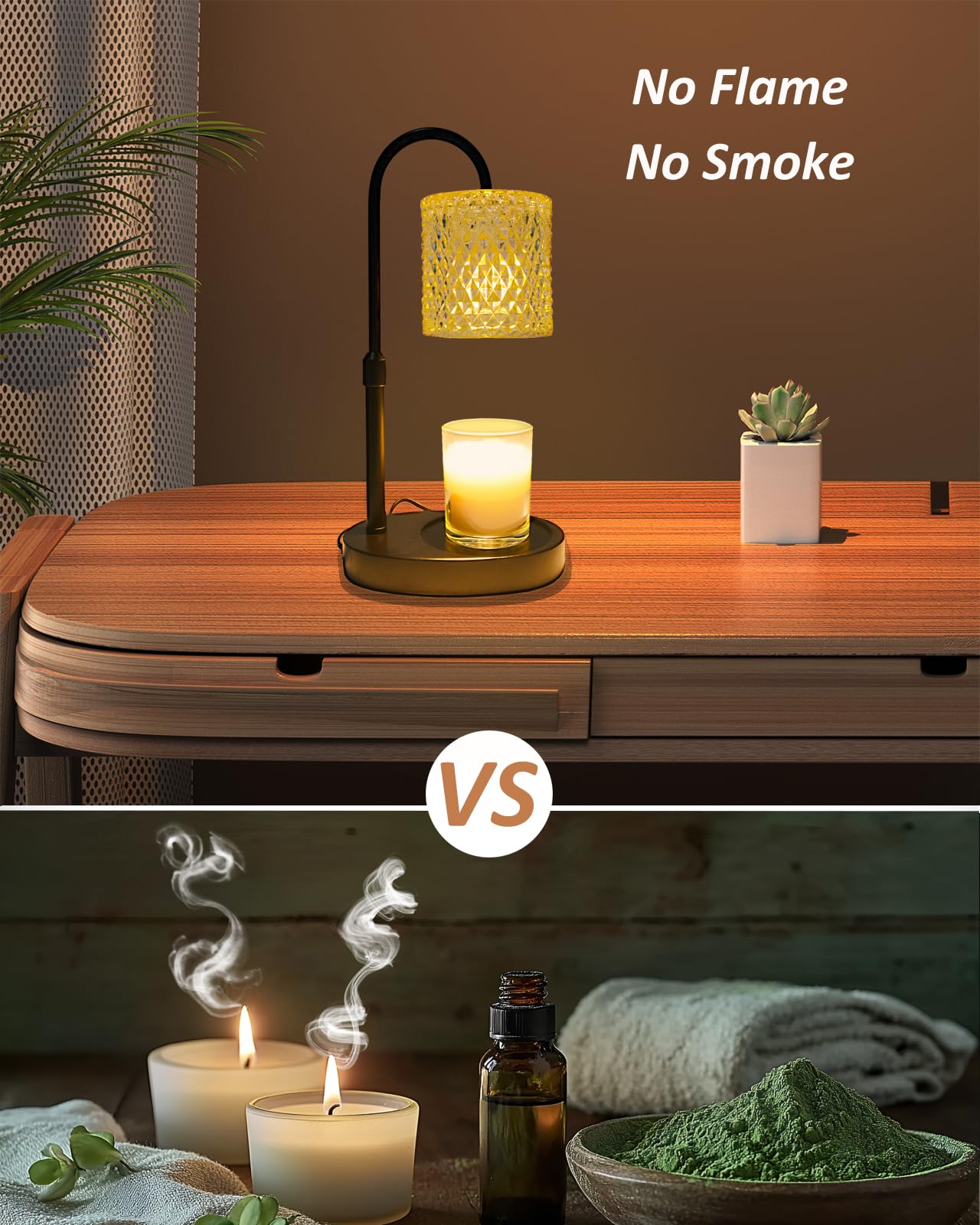 Pyong Candle Warmer Lamp with Timer Dimmable Height Adjustable, Birthday Gifts for Women Mom, House Warming Gifts New Home Decor, Candle Warmer for Jar Candles