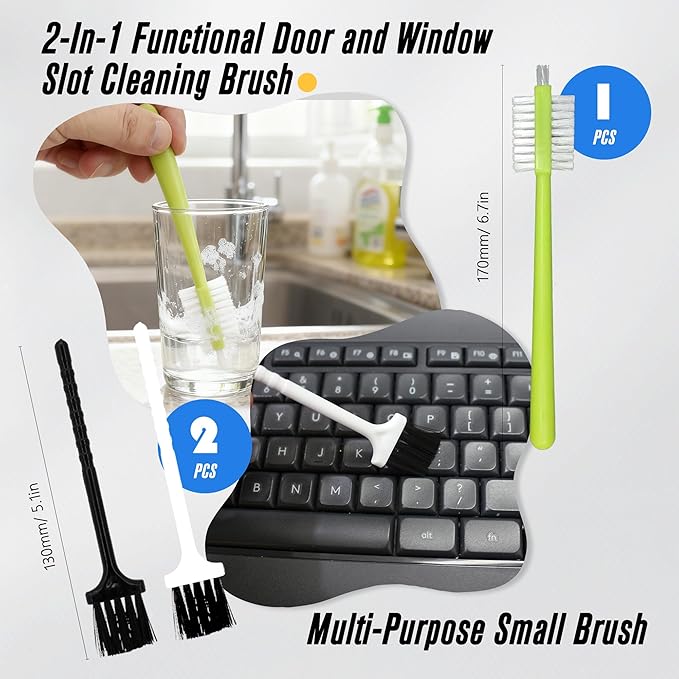 15Pcs Crevice Cleaning Brush Groove Gap Hard Bristle Cleaning Tool Small Clean