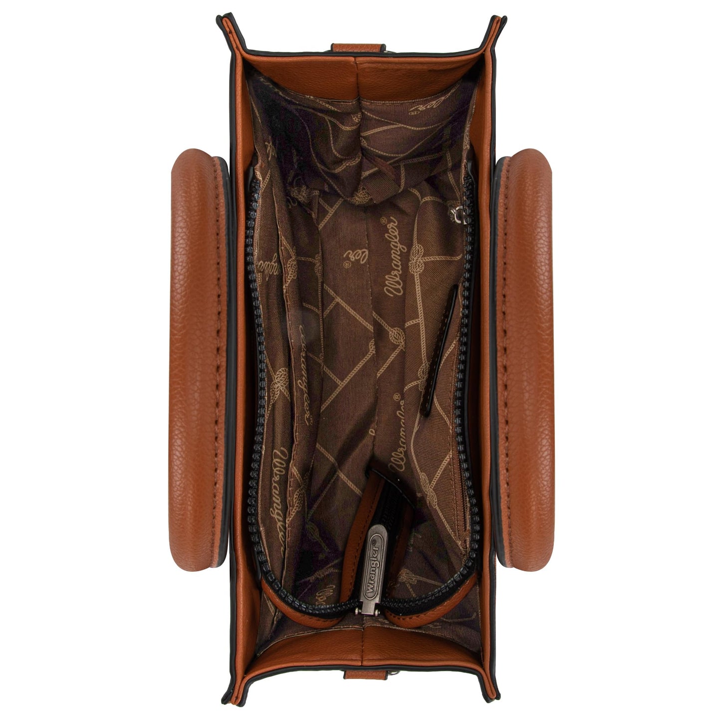Wrangler Tote Bags for Women Top-handle Handbags and Purse for Women with Adjustable Strap, A Classic Brown, M