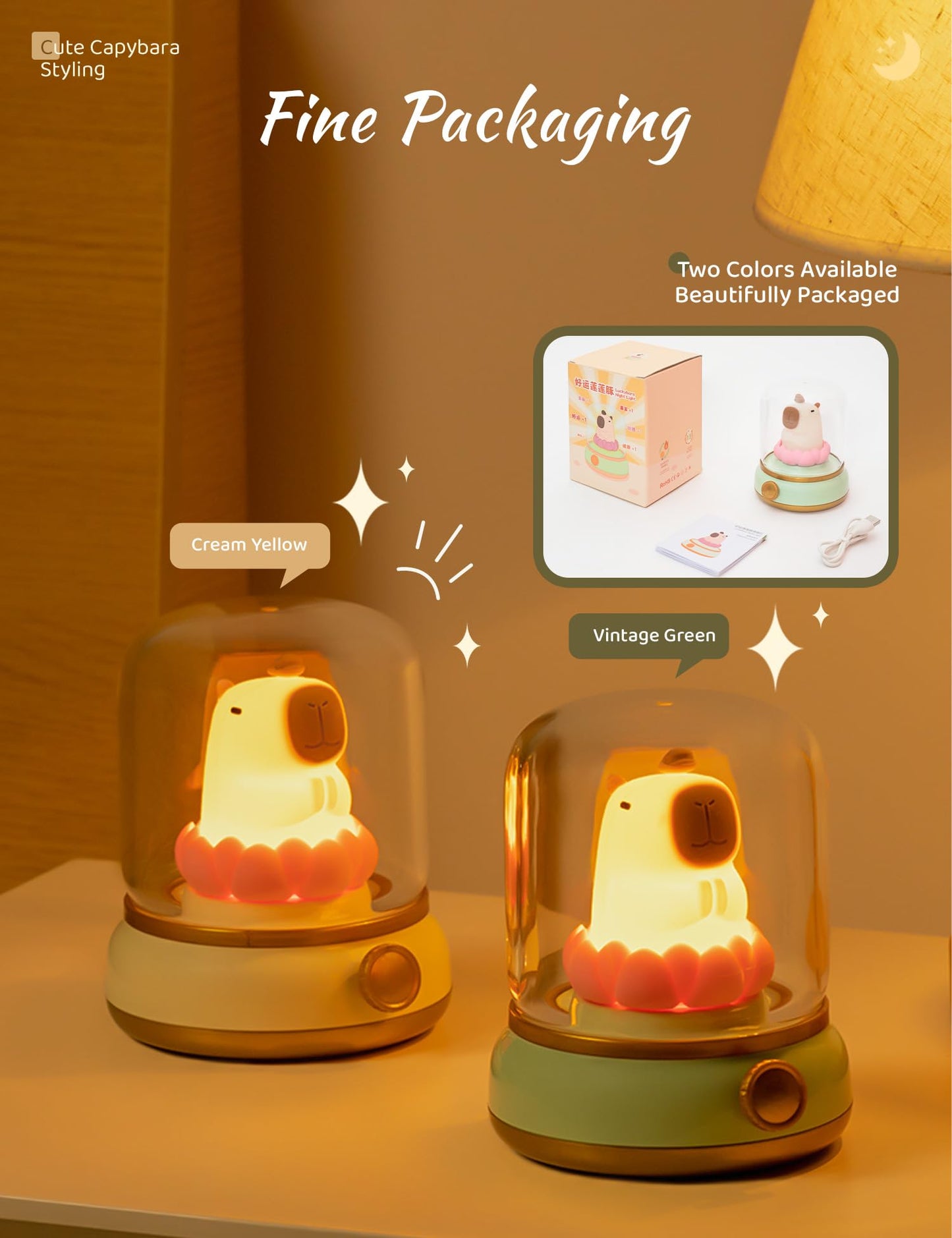 Cute Ghost Campfire Lamp, Halloween Decor,Kids Night Light，Adjustable Dimmable Rechargeable Night Light for Kids, Girls, Boys Gifts,Halloween,Christmas Decorations