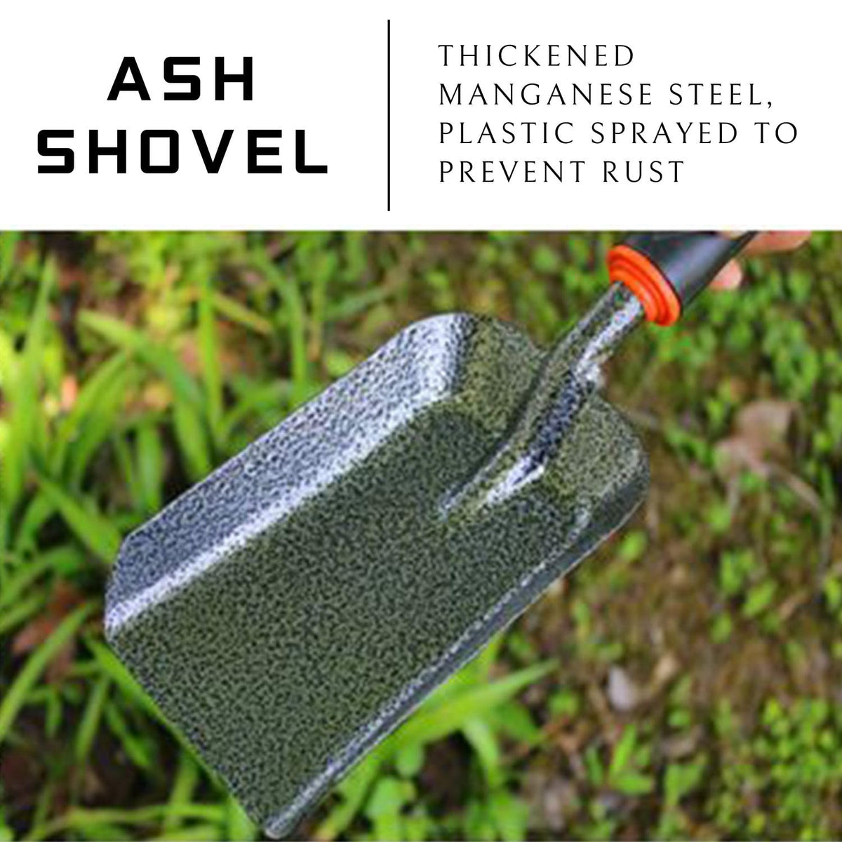 SoloWilder Garden Trowel Heavy Duty Hand Shovel with Ergonomic Handle Thickened Manganese Steel Outdoor Tool for Digging and Planting