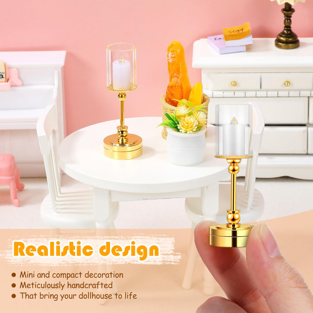 TOYANDONA 40pcs Miniature Dollhouse Flooring and Dollhouse Desk Lamp