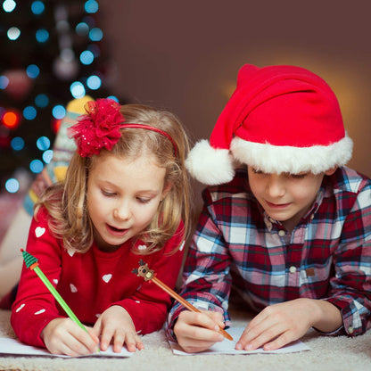Christmas Gel Ink Pen Novelty Rollerball Pens Black Gel Ink for School Boys and Girls Office Supplies, 8 Style - Christmas Tree, Snowman, Reindeer, Santa Claus (64 Pieces)
