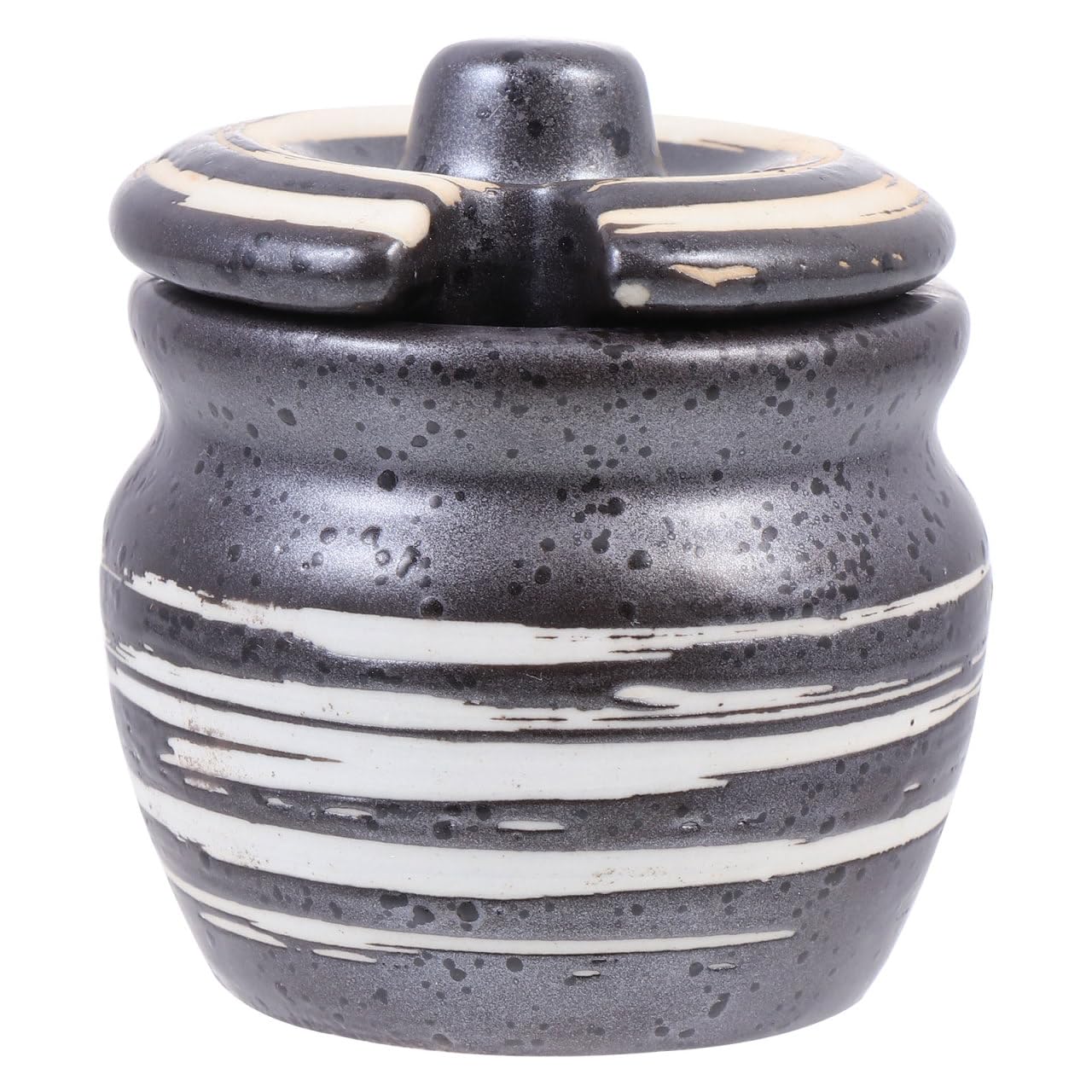Ceramic Compact Condiment Storage Pot Small Sushi Candy for Kitchen and Dining Table Use 2.36X2.16X2.16In