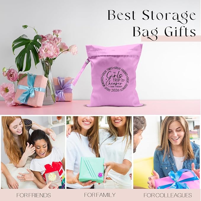 Girls Trip Gifts Wet Dry Bag, Beach Bag Wet Bag Favors,