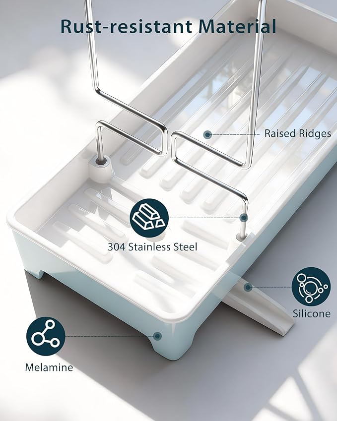 Minimalist Sink Caddy, Rustproof Sponge Holder