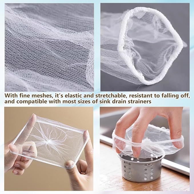 300 Sink Strainer Net Bags for Sink Drain Strainer