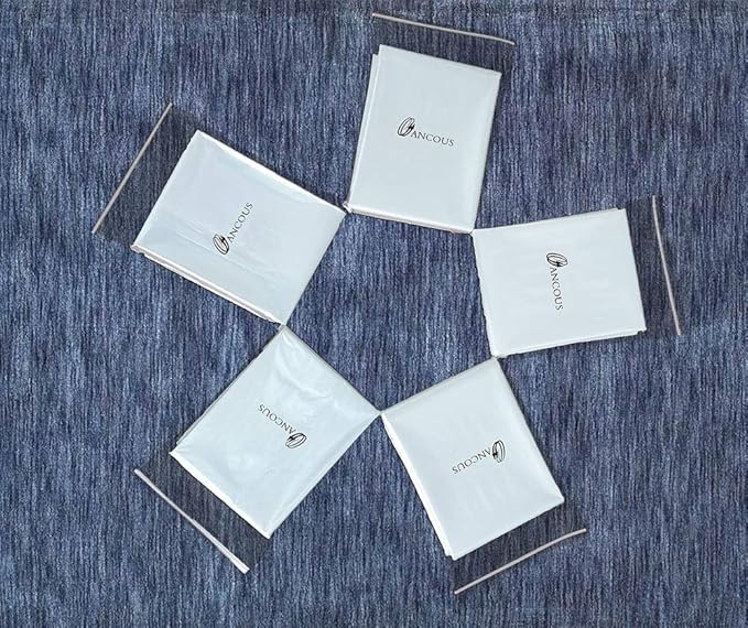 40Pcs Clear Plastic Dry Cleaning Garment Bags Can be Hung Transparent Clothing