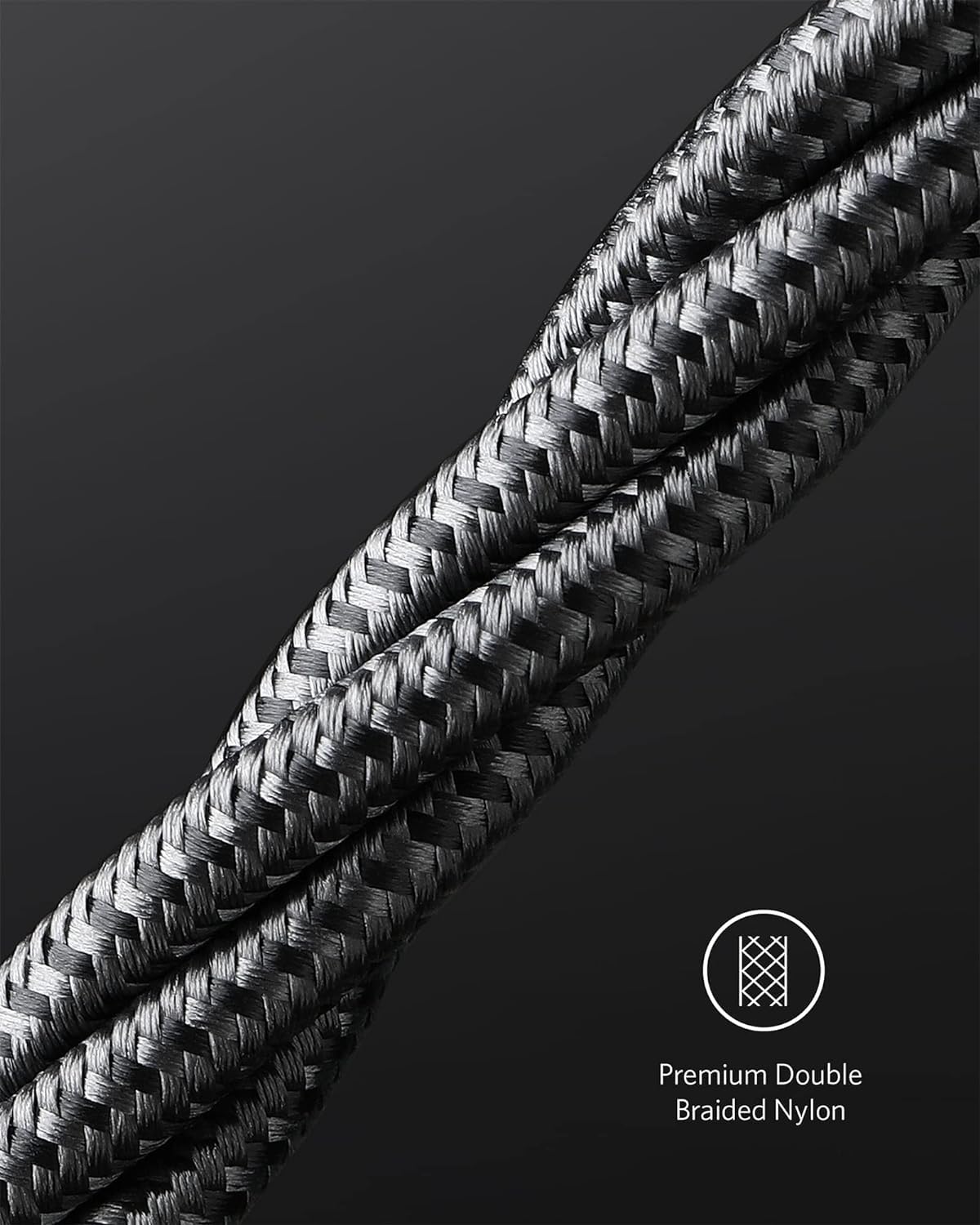 Anker USB C to USB C Charger Cable (6ft/1.8m Nylon), 100W USB 2.0 Type C fast Charging Cable for MacBook Pro, iPhone 17/16/15, iPad Pro, Samsung Galaxy,and More