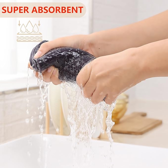 Kitinjoy 100% Cotton Waffle Weave Kitchen Hand Towels