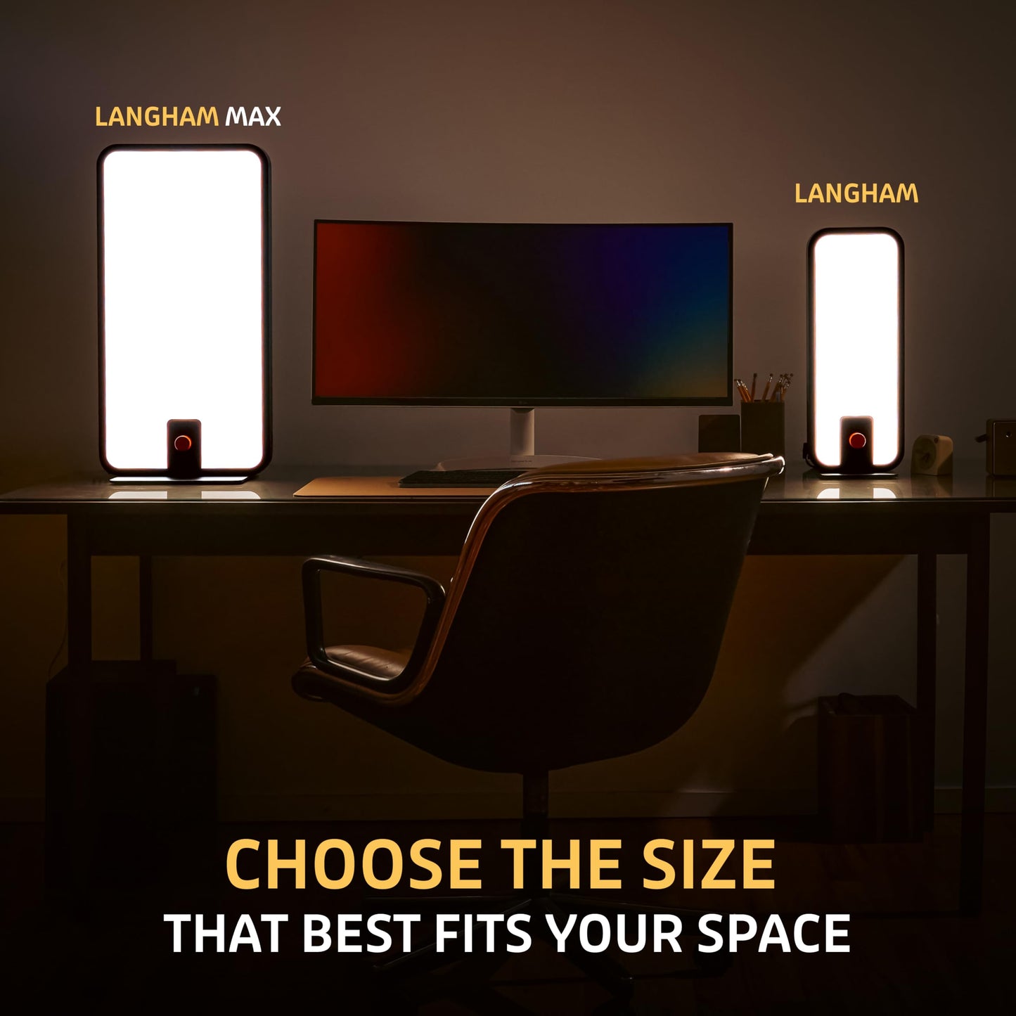 Circadian Optics Langham Clinical Grade Light Therapy Desk Lamp | 10,000 Lux at 12" | As Seen On Shark Tank | 5X Power & Brightness | Large 6" X 17" Light Panel | Improves Mood, Focus & Sleep