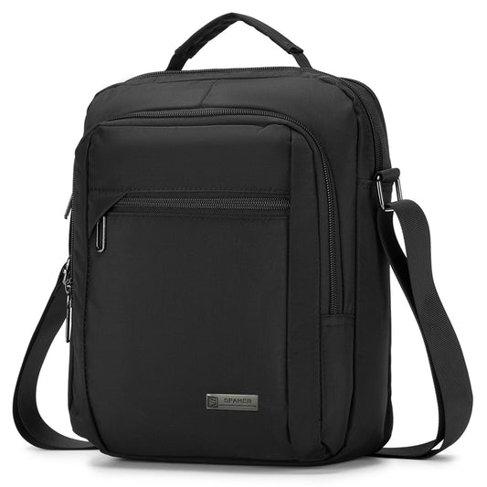 SPAHER Men Handbags Shoulder Bags Messenger Business Bag Crossbody Satchel Sling Waterproof Travel Bag Daily Man Bag Gift with Adjustable Shoulder Strap for Ipad