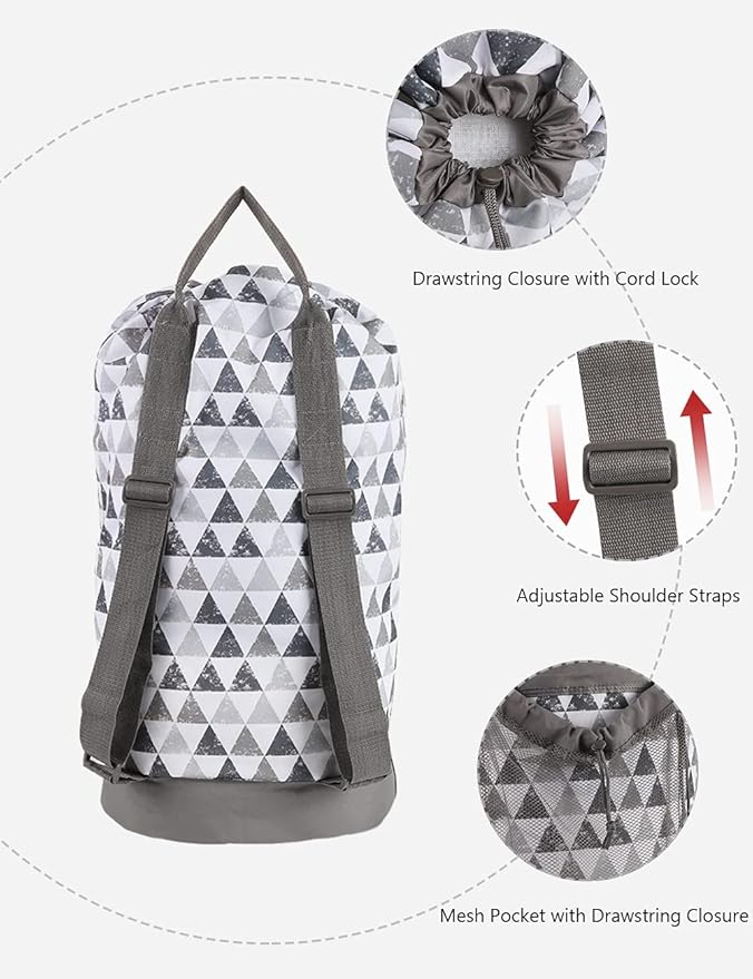 Dalykate Backpack Laundry Bag, Laundry Backpack