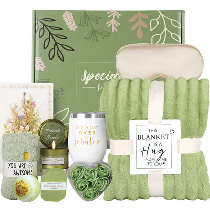 Mom Christmas Gifts Basket,Birthday Gifts for Women Her Friend Sister Wife Coworker,Self Care Get Well Soon Care Package Box,Cozy Relaxing Spa Set,Valentines, Gifts for Grandma Mom Mother Christmas