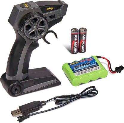 Carson 500907342 FlixBus 2.4GHz - 100% Ready to Drive, Toy Bus, Toy Car, Remote Controlled Car, for Children from 8 Years, Driving Time Approx. 60 Minutes, Colourful