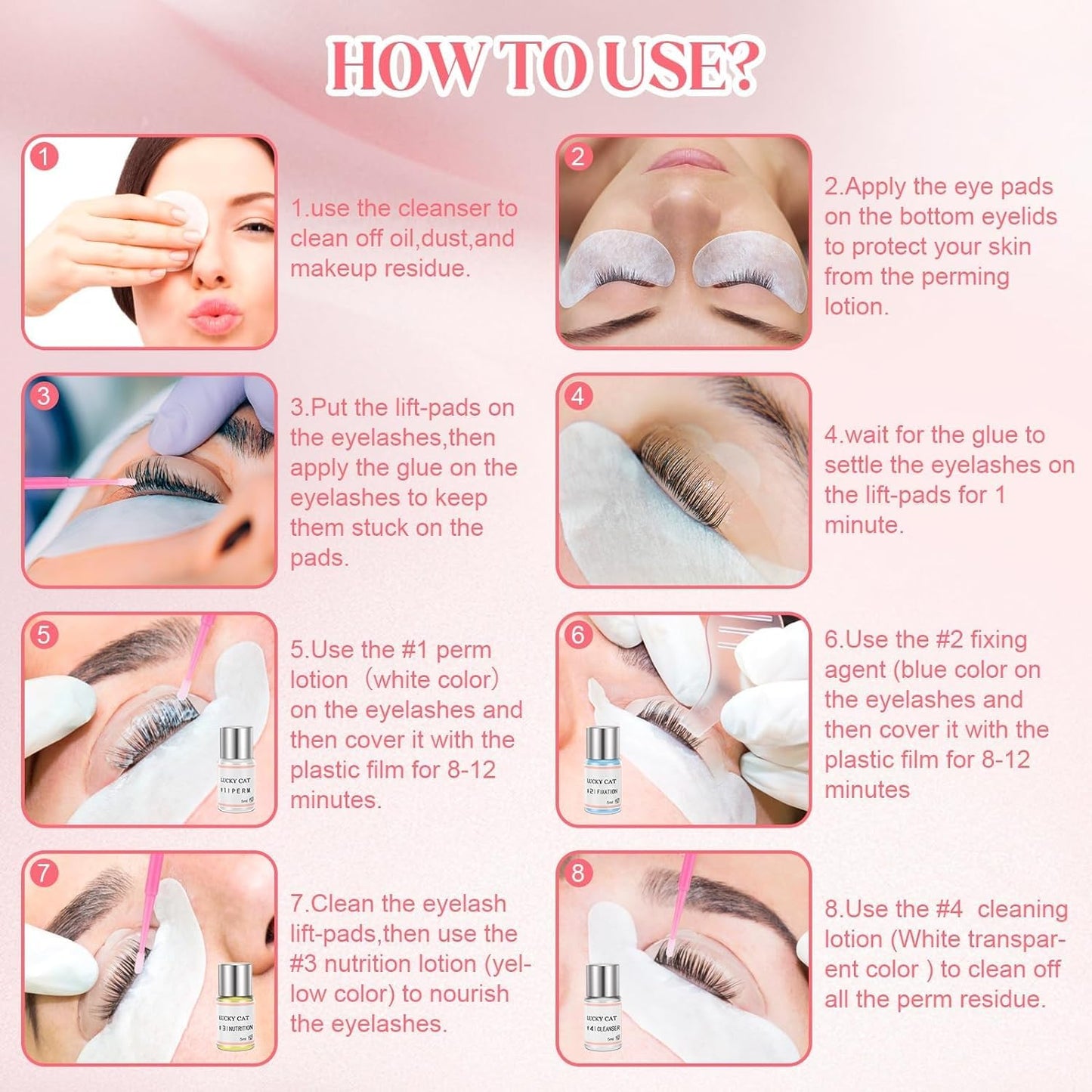 Lash Lift Kit Eyelash Perm Kit Professional Lash Lift for Perming,Curling and Lifting Eyelashes| Salon Grade Supplies for Beauty Treatments|Includes Eye Shields|Pads and Accessories