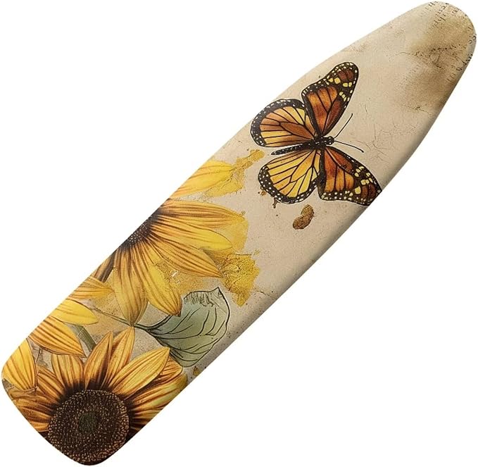 Sunflower Butterfly Easy Installation 15x54 Ironing Board Cover and Pad and