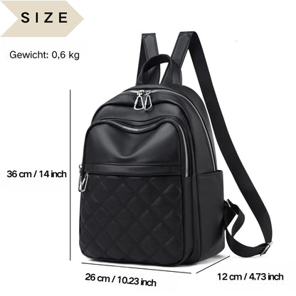 Travistar Backpack Womens Fashion Rucksack Bag PU Leather Backpack for Women Ladies Backpacks Anti Theft Casual Daypack for Leisure, Travel, School (Black)