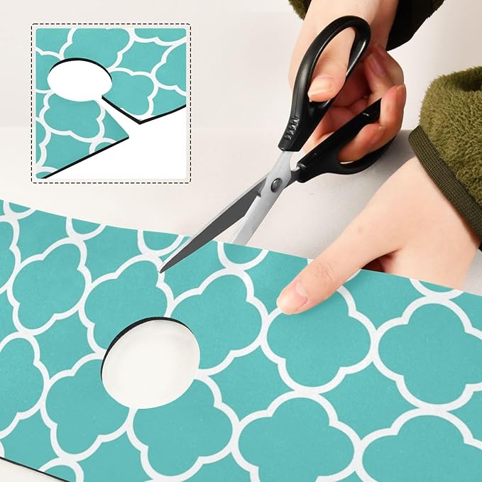 Kitchen Sink Splash Guard 2 PCS 14.7 Inch Sink Faucet Mat Splash Guard