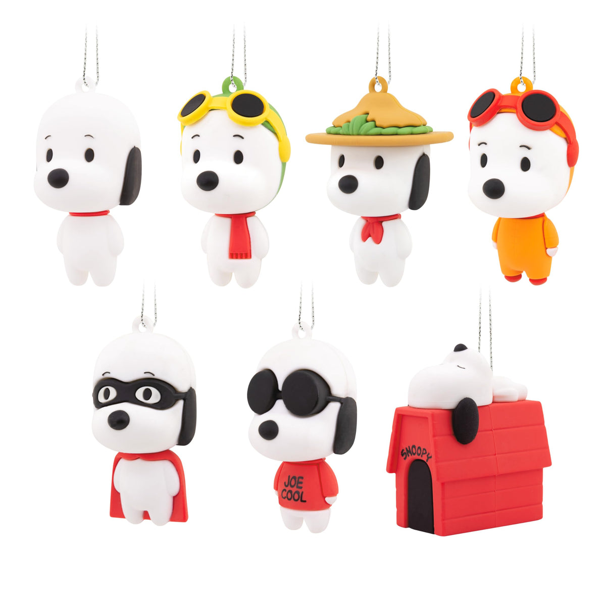 Hallmark Peanuts Snoopy Series 2 Mystery Christmas Ornaments, Set of 2 (0003HCM1162)