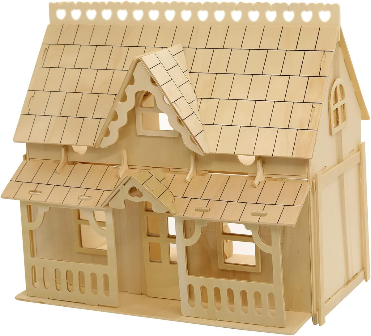 3D Puzzle House, Fantasy Villa Model Kit with Dollhouse Furniture