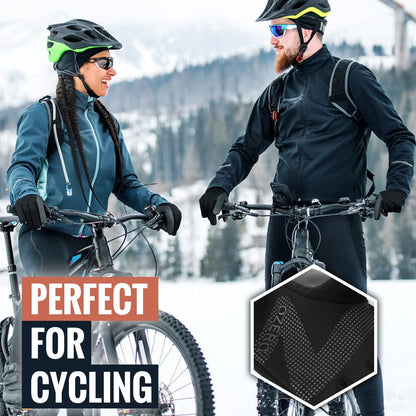 OZERO Winter Running Gloves Touchscreen for Men Women, Thermal Warm Windproof Water Resistant Anti Slip Glove for Cycling Ski Biking Driving Hiking Gloves for Men's Women's - Black (M)