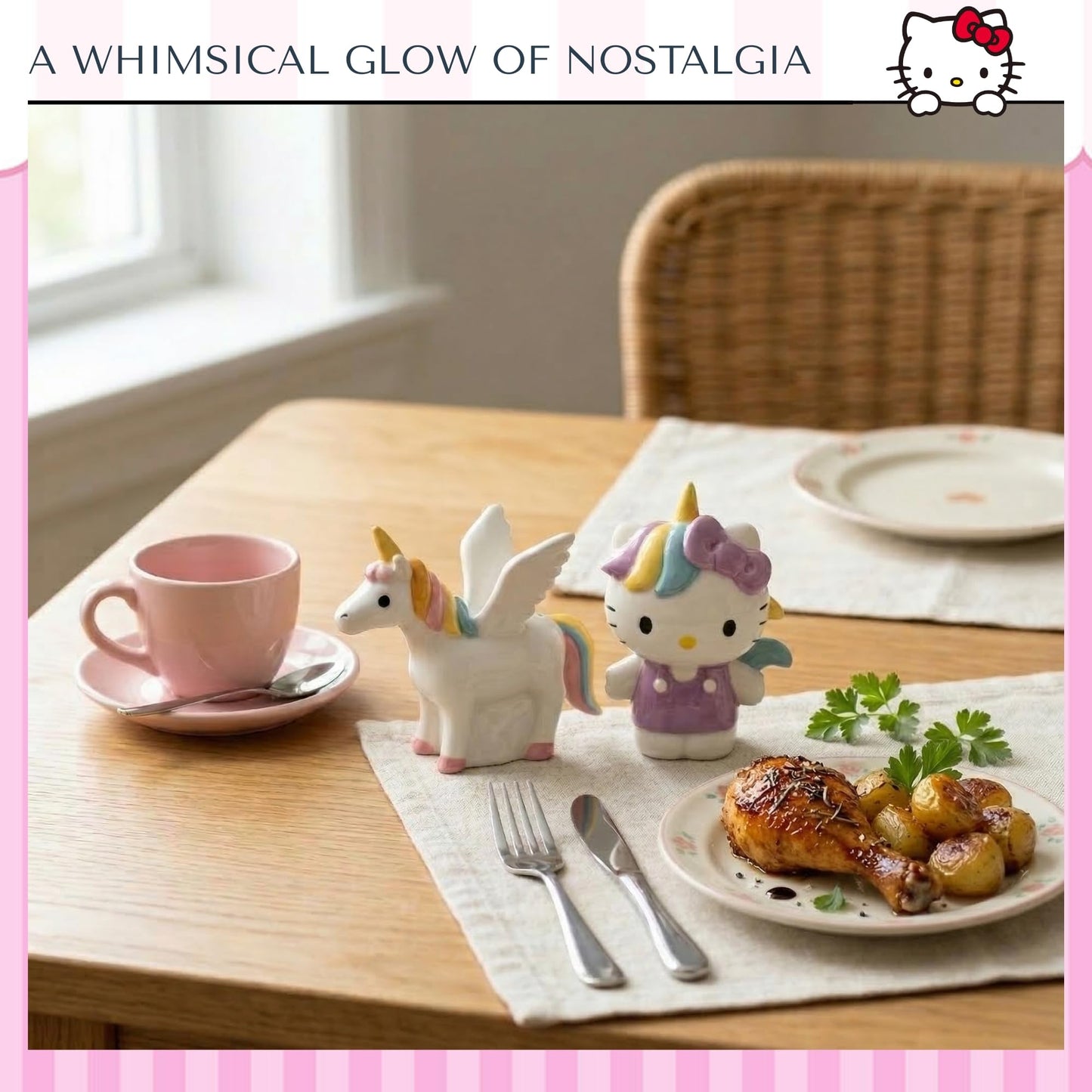 Blue Sky Clayworks Hello Kitty Salt and Pepper