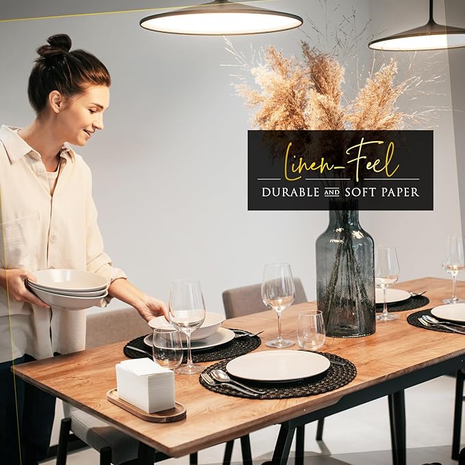Linen Feel Disposable Napkins, Hand Towels