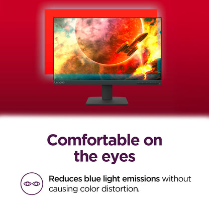 Lenovo L22e-40 Monitor, 21.45” FullHD Resolution, 250 nits Brightness, 75Hz Refresh Rate, AMD FreeSync, HDMI and VGA Ports, Tilt-Adjustable Stand, Natural Low Blue Light, Cloud Grey