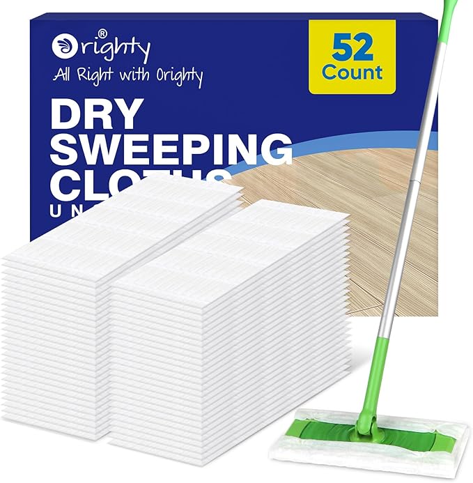 Orighty Dry Sweeping Cloths, Mop Pads Refills Compatible
