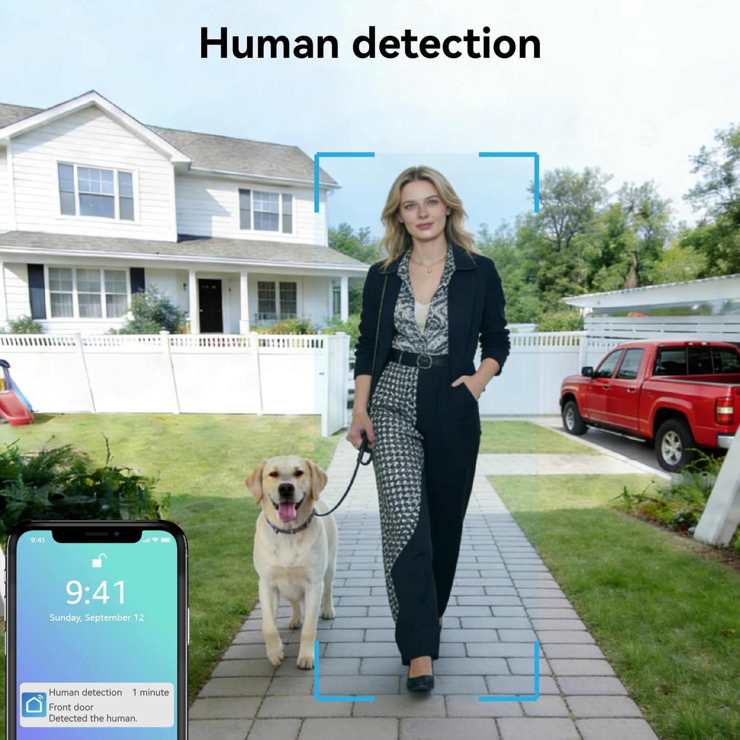 KeonBell 2 Wired Video Intercom System, 7 Inches Video Doorbell Camera with Monitor, Wired Video Door Phone HD Camera Kits Support tuya, Two Way Talk, Video Recording, Remote Unlock for Smart Home