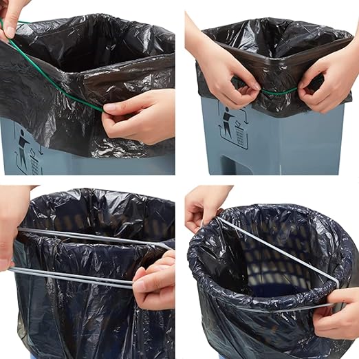 Trash Can Rubber Bands Set of 3, Olive Green, Fits 13 to 30 Gallon Trash Cans