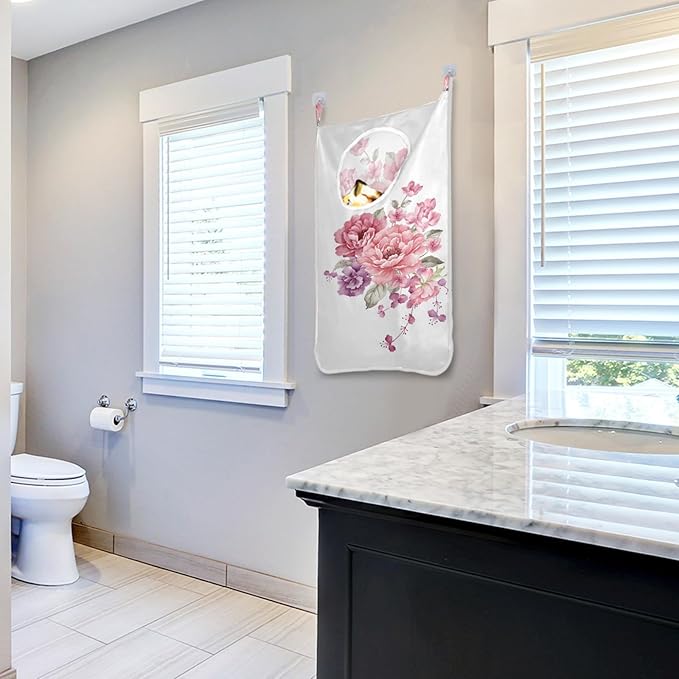 Hanging Laundry Hamper Floral
