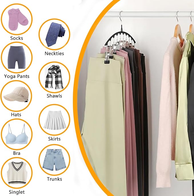 Legging Hangers for Closet Organizer, Hat Hangers for Closet 2 Pack