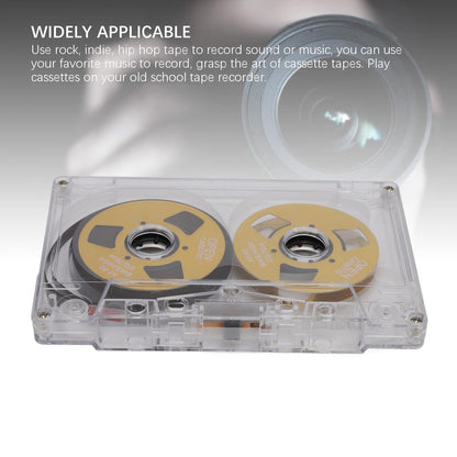 Reel to Reel Blank Cassette Tape, Normal Bias 50 Minutes Recording Tape, for Music Recording (Gold)