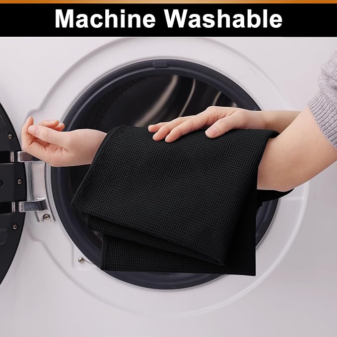 Homaxy 100% Cotton Waffle Weave Kitchen Towels