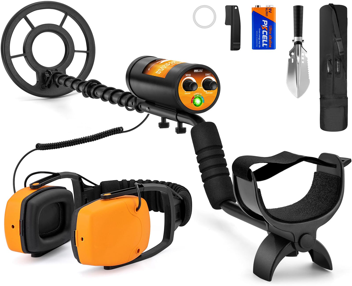 Hazlewolke Underwater Metal Detector, 130ft Waterproof Metal Detector with Pinpoint Mode, 10” Depth Metal Detectors for Adults Professional, Detector De Metales Oro Y Plata