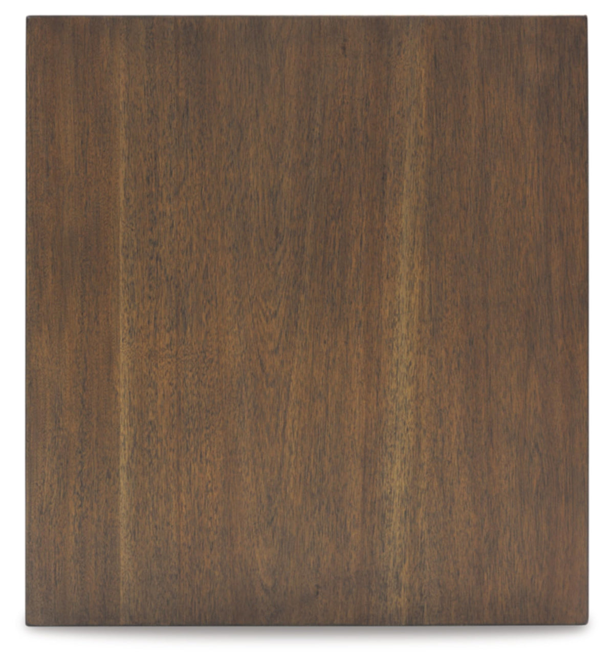 Signature Design by Ashley Moriville Rustic Farmhouse Rectangular End Table with Dual Cabinet Doors, Antique Bronze-Tone Hardware, Wood, 25" High, Brown