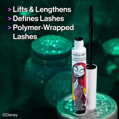 wet n wild Disney Nightmare Before Christmas Limited Edition PR Box - Coffin-Shaped Collector's Set with Eye, Face & Body Makeup, Color-Changing Lip Oils, Tubing Mascara & More - Cruelty-Free