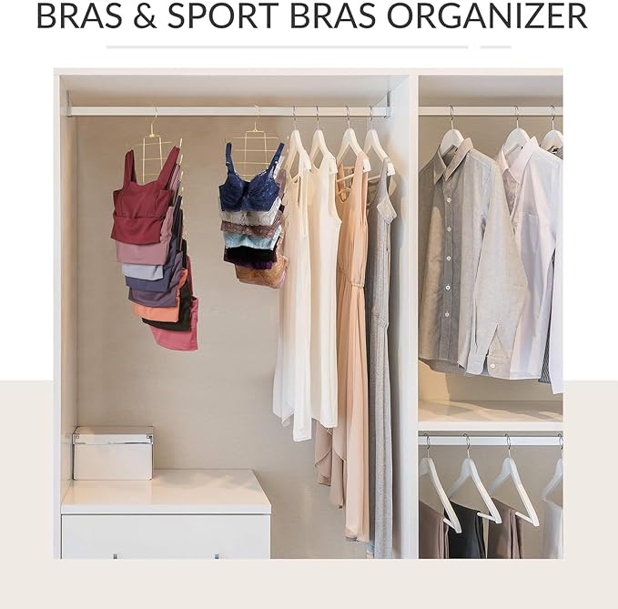 ZEDODIER 3 Pack Tank Top Hanger Space Saving, Bra Hangers