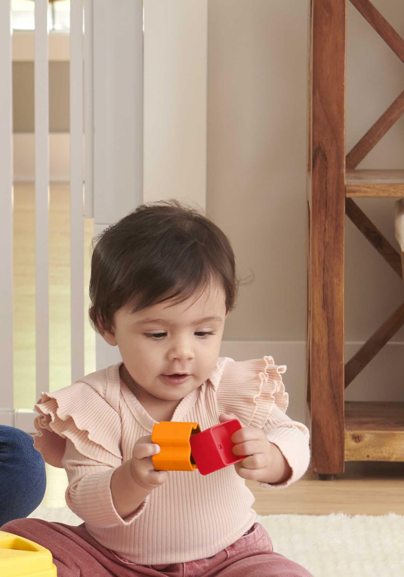 Fisher-Price Stacking Toy Baby’s First Blocks Set of 10 Shapes for Sorting Play for Infants Ages 6+ Months