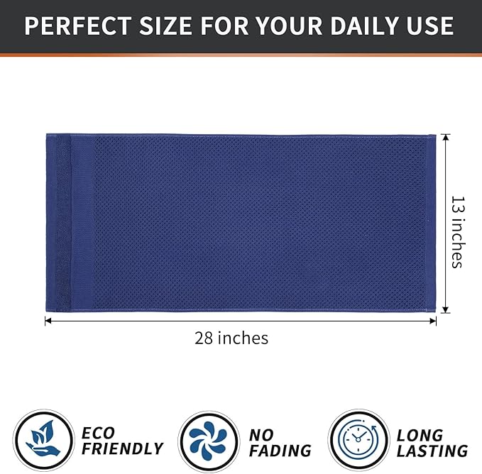 Homaxy 100% Cotton Waffle Weave Kitchen Towels, 13 x 28 Inches Super Absorbent