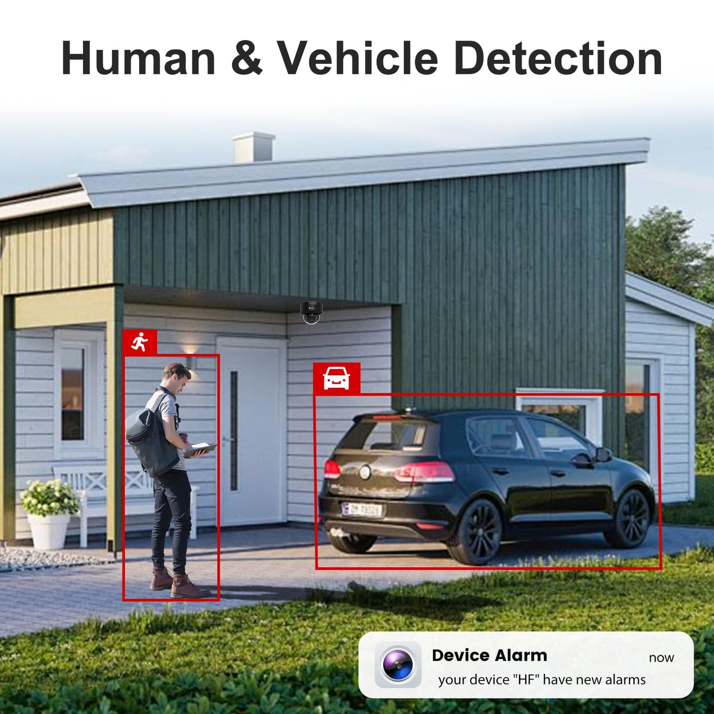 Anpviz 4K Black Dome PoE Security Camera System for Commercial Home Store Office, 8X 8MP Wired Dome IP Cameras, 12MP 4K PoE NVR with 4TB HDD, AI Human & Vehicle Detection, IR Night Vision (U Series)