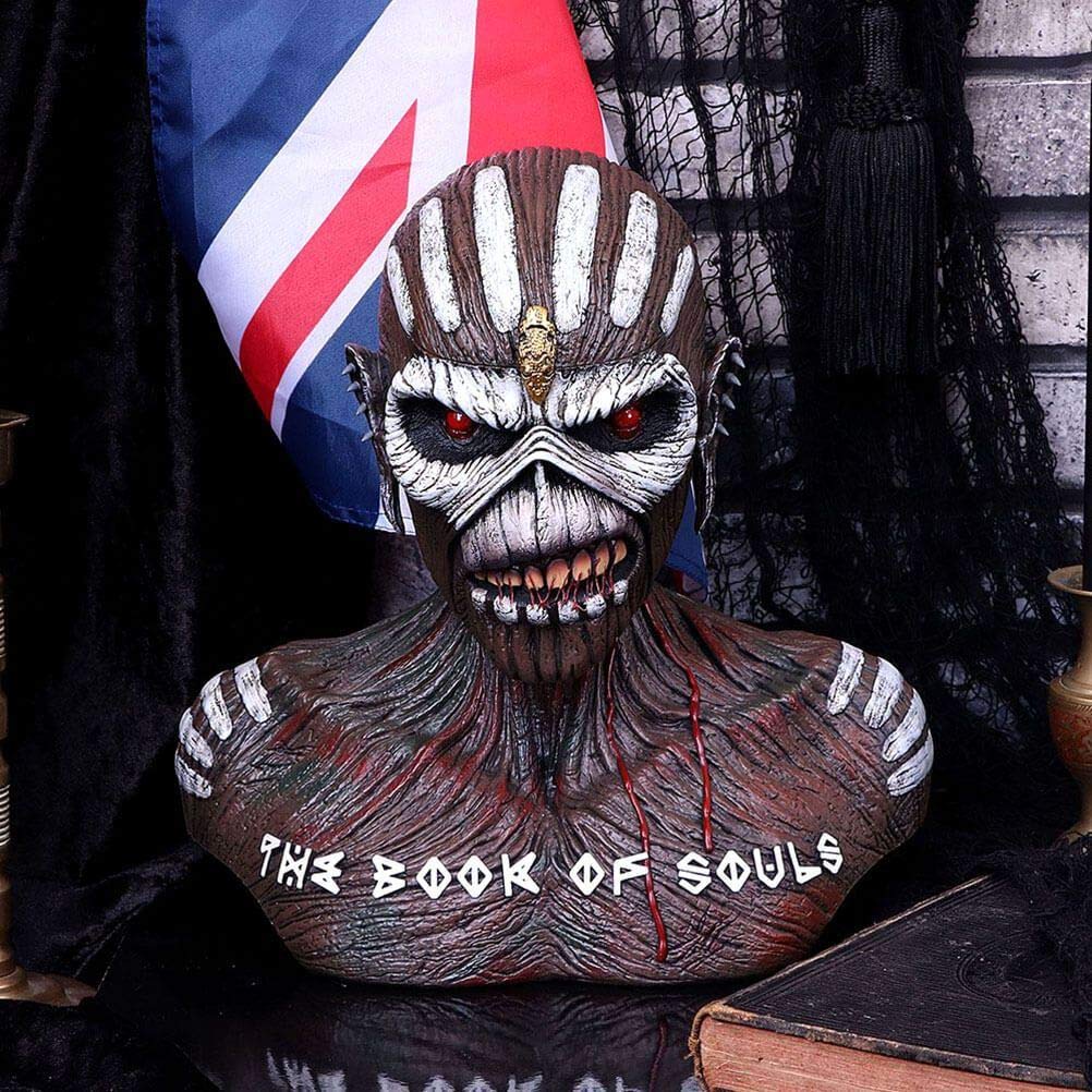 Nemesis Now Officially Licensed Iron Maiden Book of Souls Bust Box, Brown, 26cm (Large)
