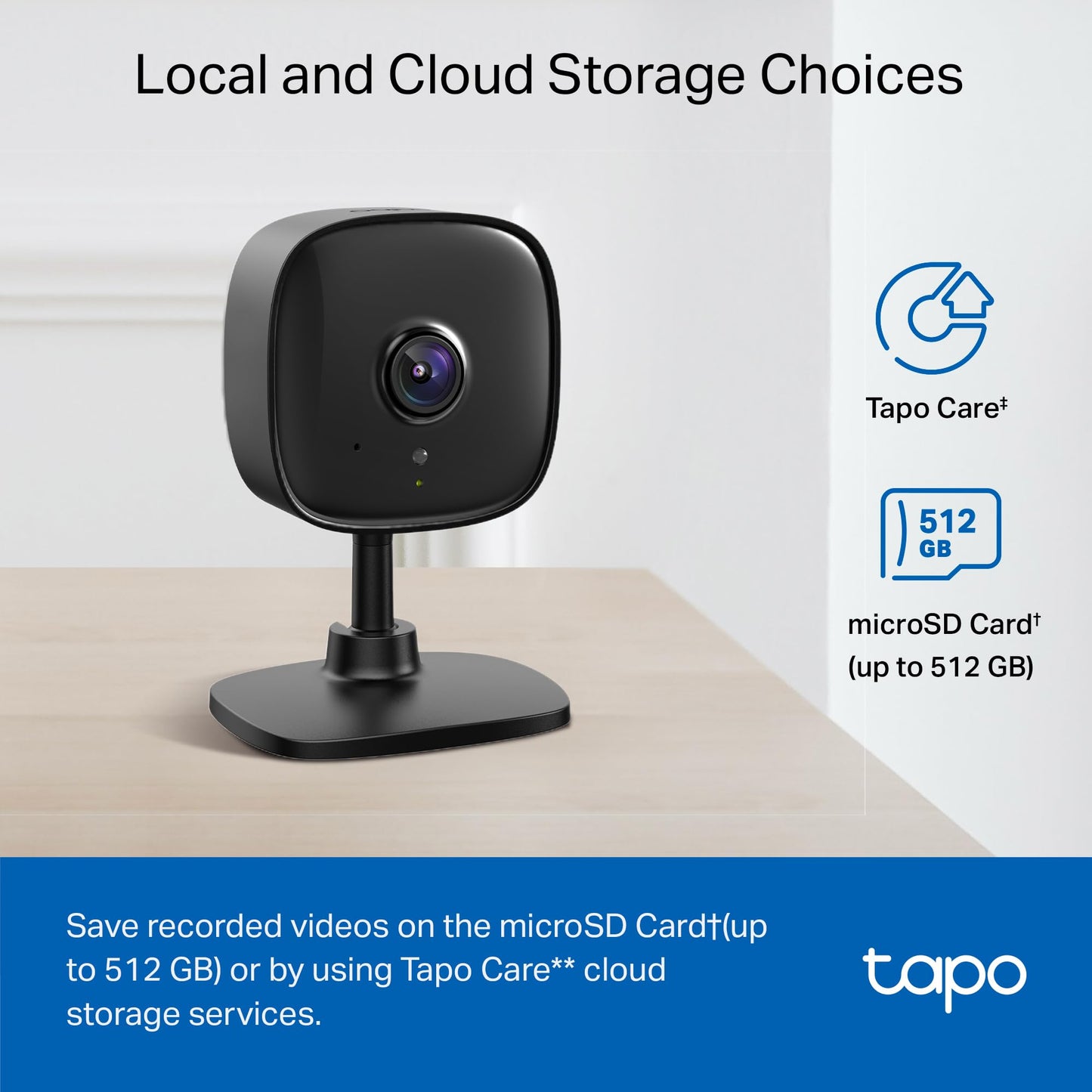 Tapo TP-Link 1080P Indoor Security Camera for Baby Monitor, Dog Camera w/Motion Detection, 2-Way Audio Siren, Night Vision, Cloud & SD Card Storage, Works w/Alexa & Google Home C100