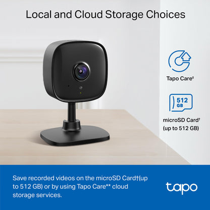 Tapo TP-Link 1080P Indoor Security Camera for Baby Monitor, Dog Camera w/Motion Detection, 2-Way Audio Siren, Night Vision, Cloud & SD Card Storage, Works w/Alexa & Google Home C100