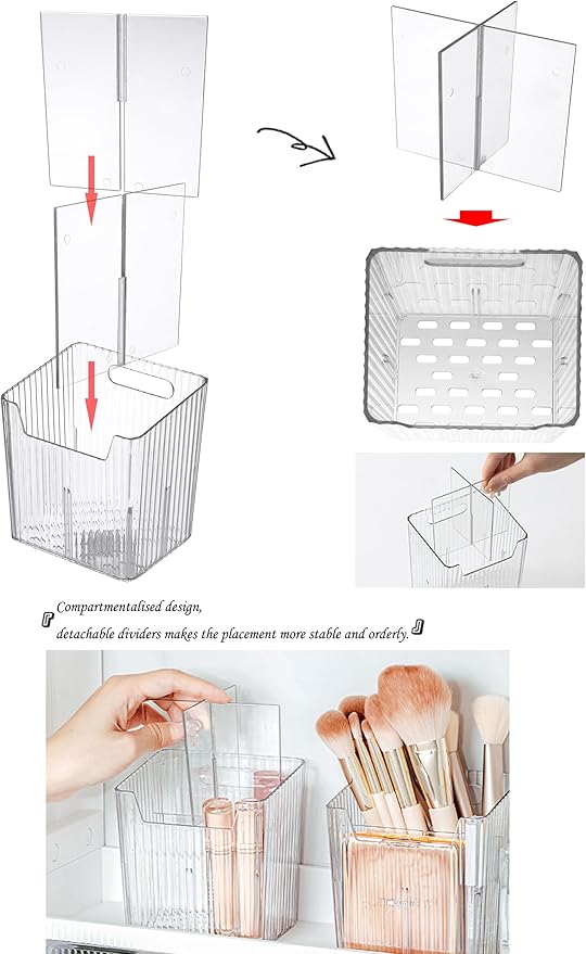 Set Of 2 Storage Organizer Bins Wall Mounted Shower Caddy, Bathroom shelves