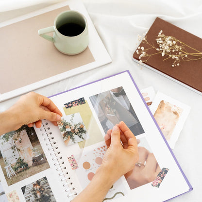 Grupo Erik Photo Album Self Adhesive - Wild Flowers | 9x12 inches - 24x32 cm, 15 Double Sided Pages | Polaroid Photo Album, Scrapbook, Memory Book, Travel Gift Ideas