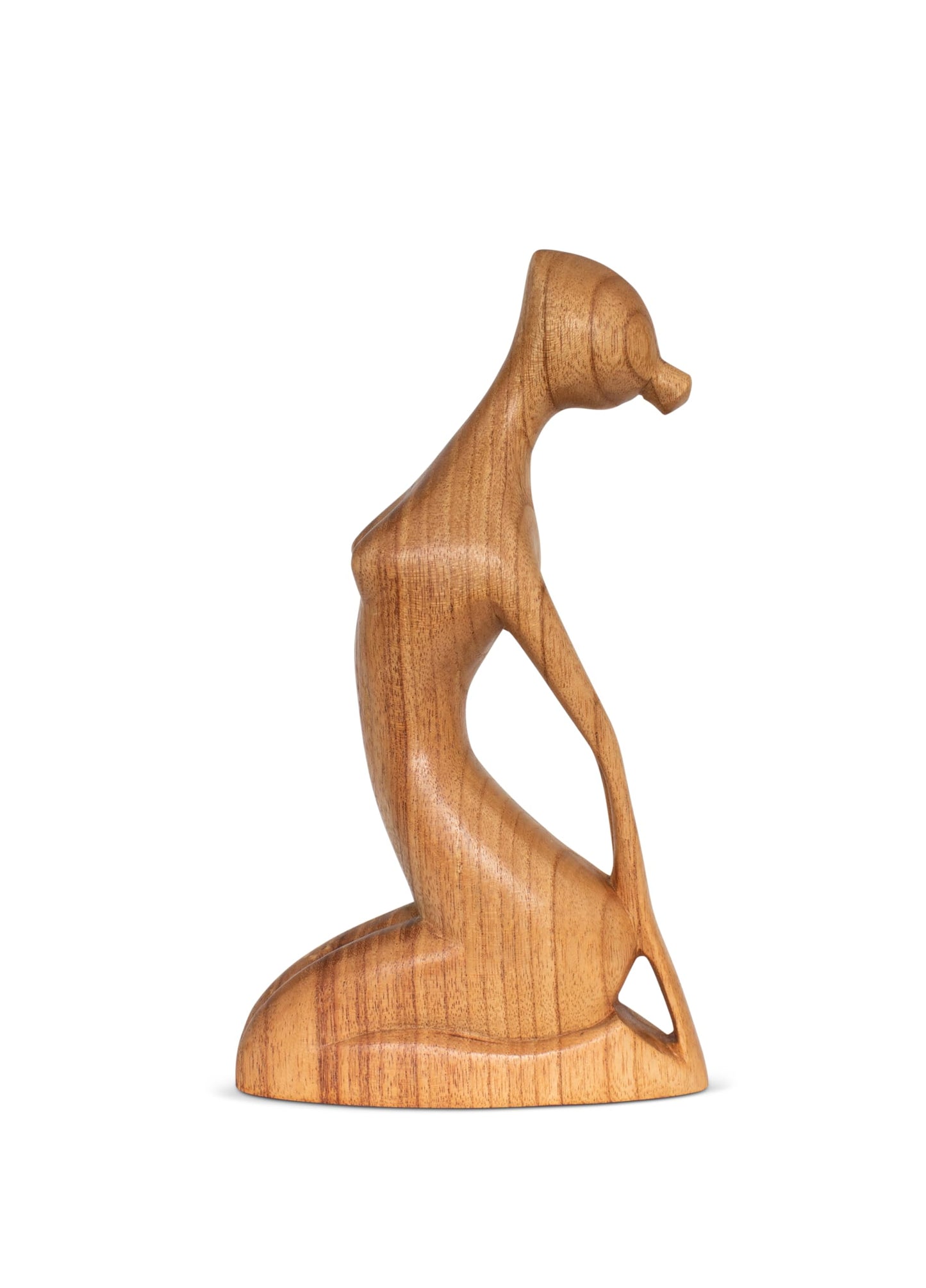 G6 Collection 10" Wooden Handmade Yoga Statue, Yoga Meditation Room Decor, Yoga Decorations for Home, Gift for Yoga Lover, Zen Gift Ideas, Figurine Office Studio Sculpture Yogi, Thunderbolt Pose