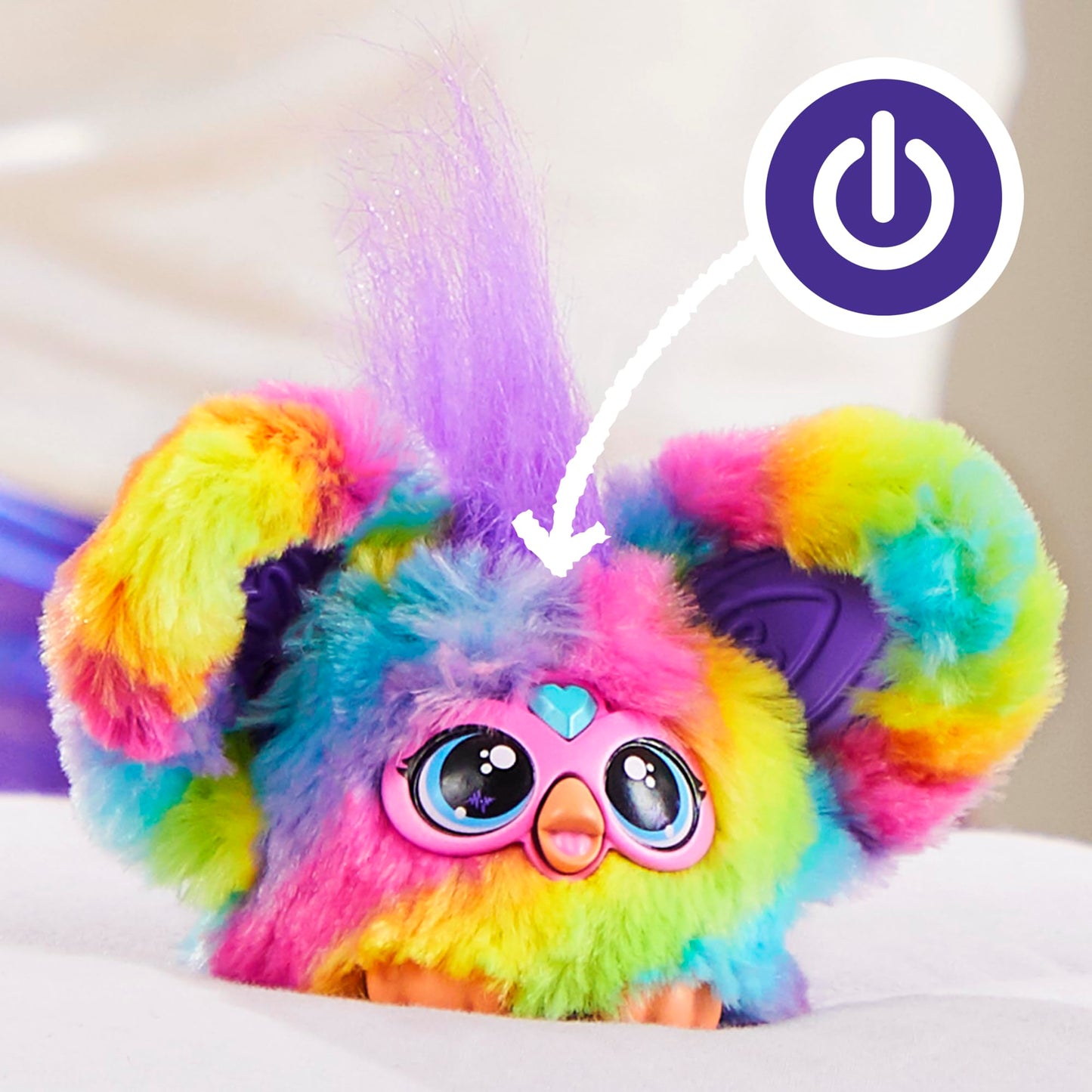 Furby Furblets - Series 1 Collectible - Ray-Vee Mini Electronic Plush Toy with Sounds for Kids, Interactive Talking Collectible, Soft to the Touch